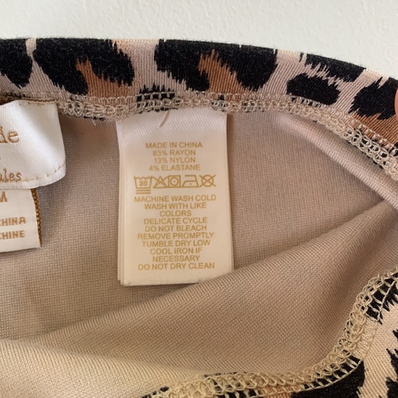 Kate Spade NY Girls' Leopard Print Leggings - Picture 6 of 8